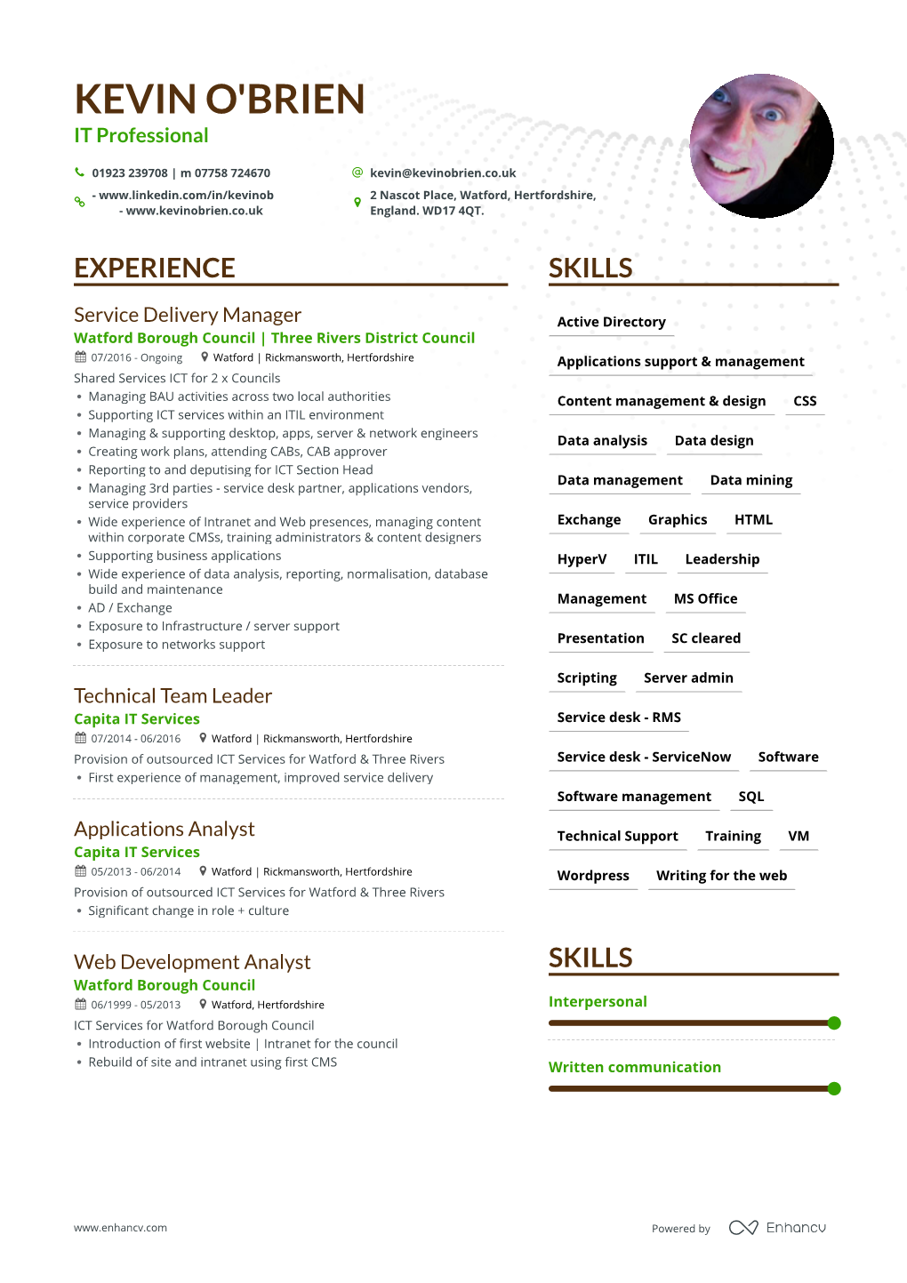 Kevin Obrien Resume