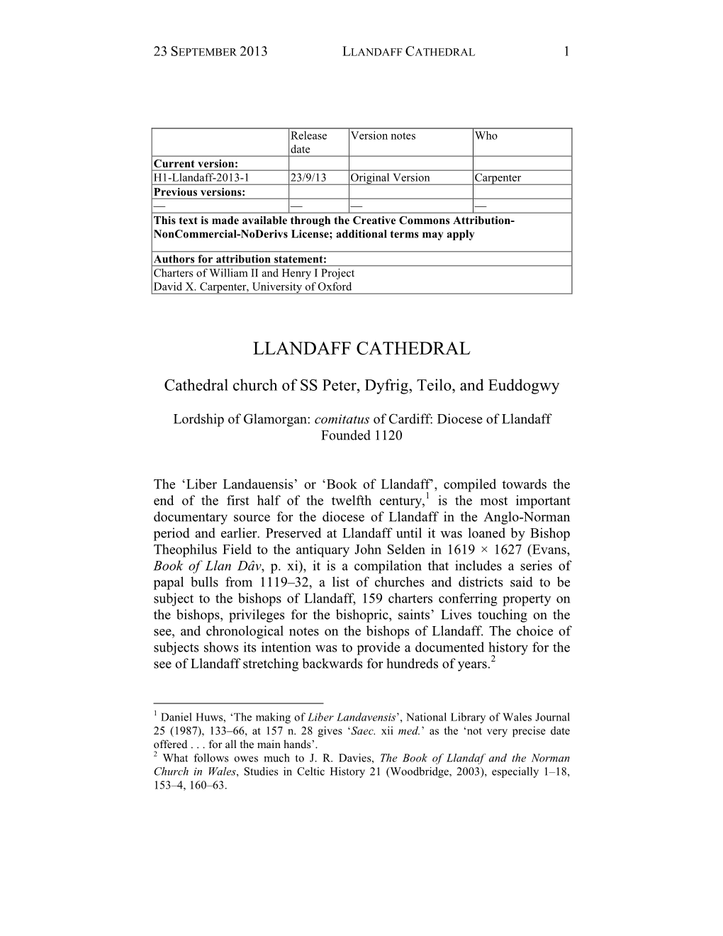 Llandaff Cathedral 1