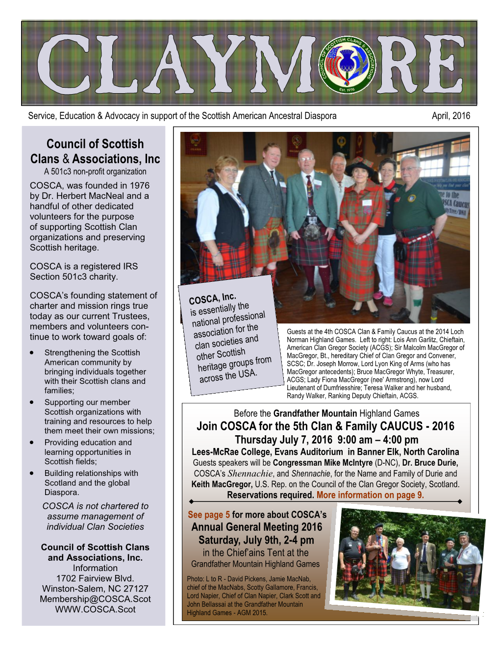 Claymore – 2016 April