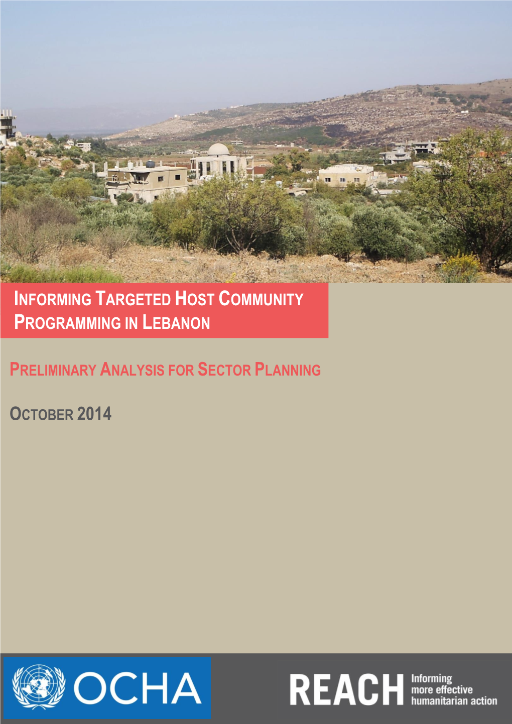 Informing Targeted Host Community Programming in Lebanon