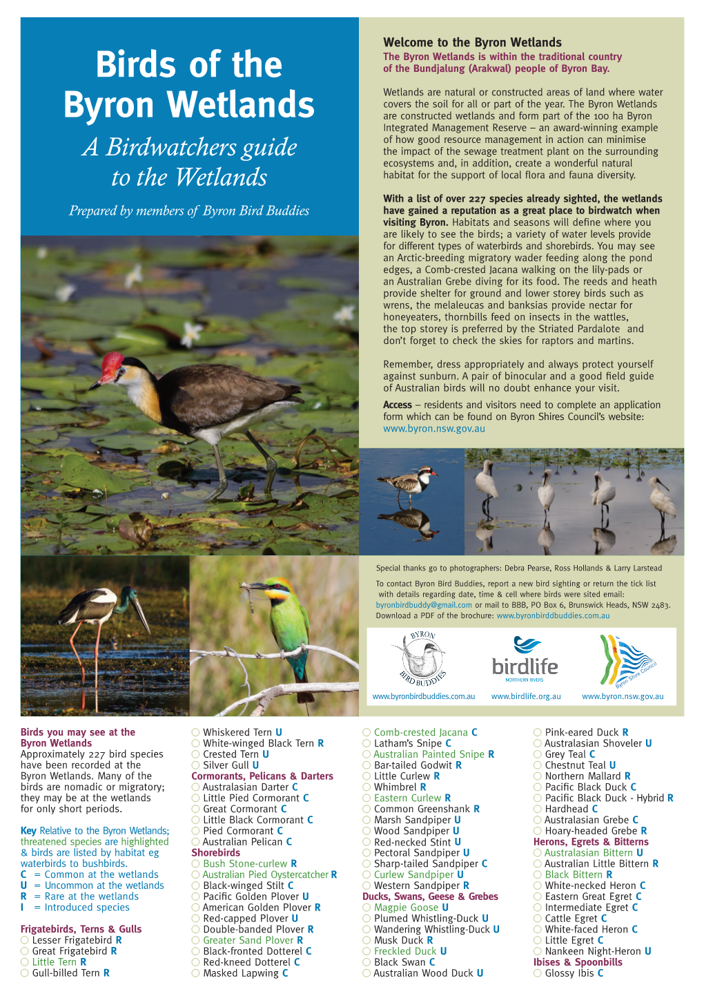 Birds of the Byron Wetlands