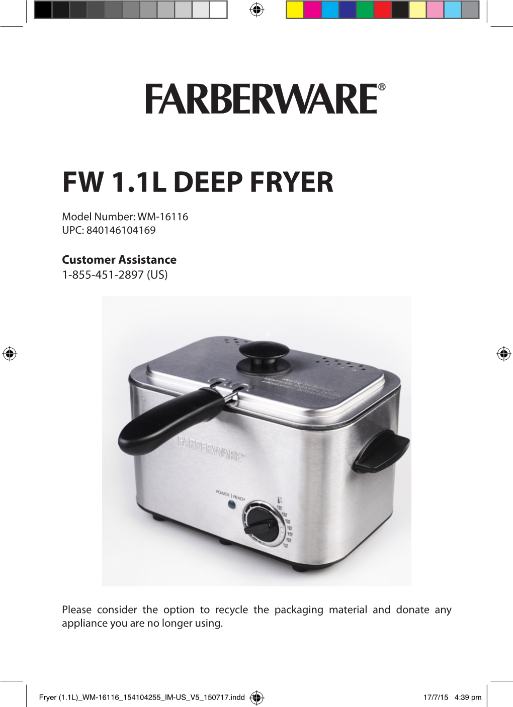 Fw 1.1L Deep Fryer