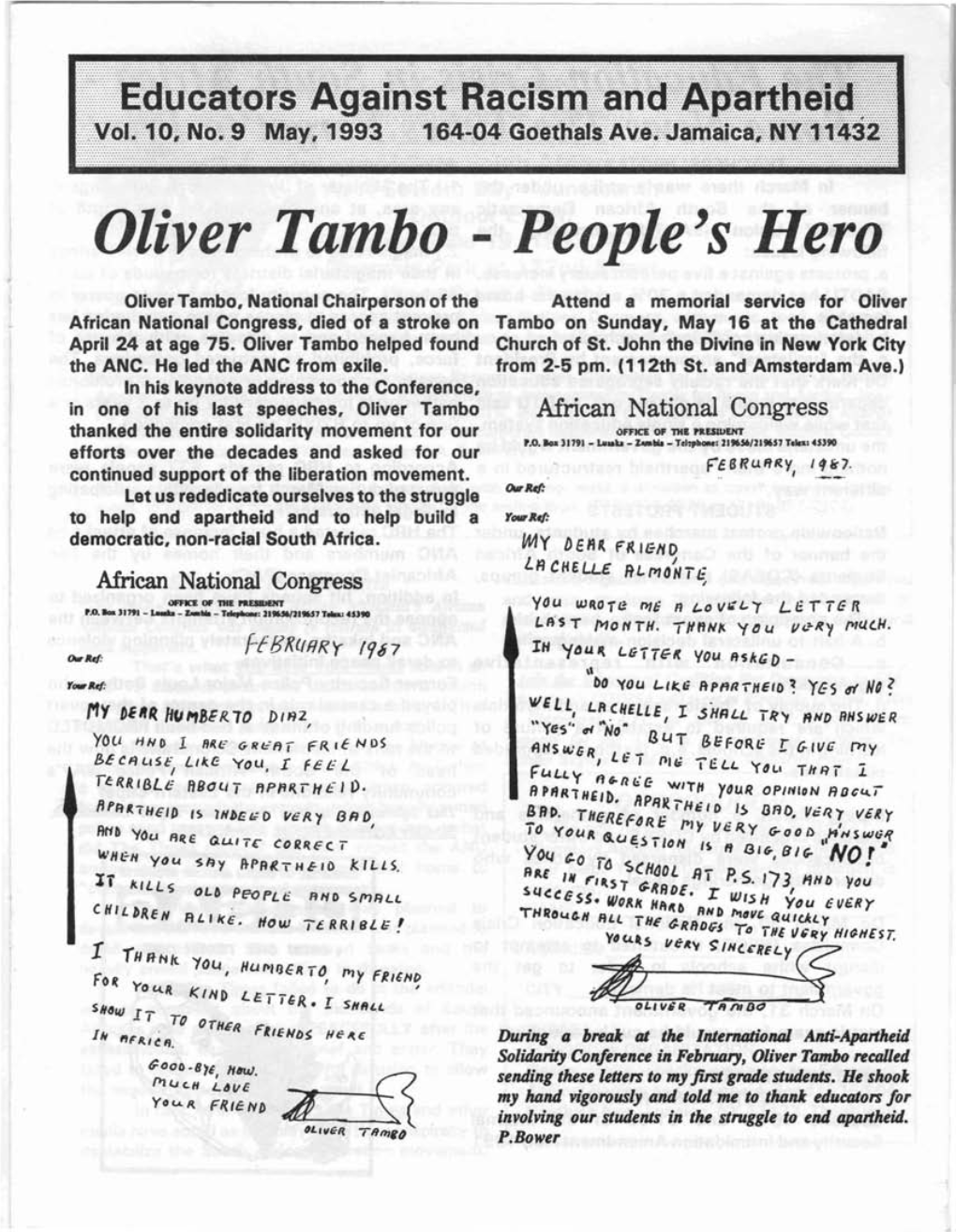 Oliver Tambo - People's Hero
