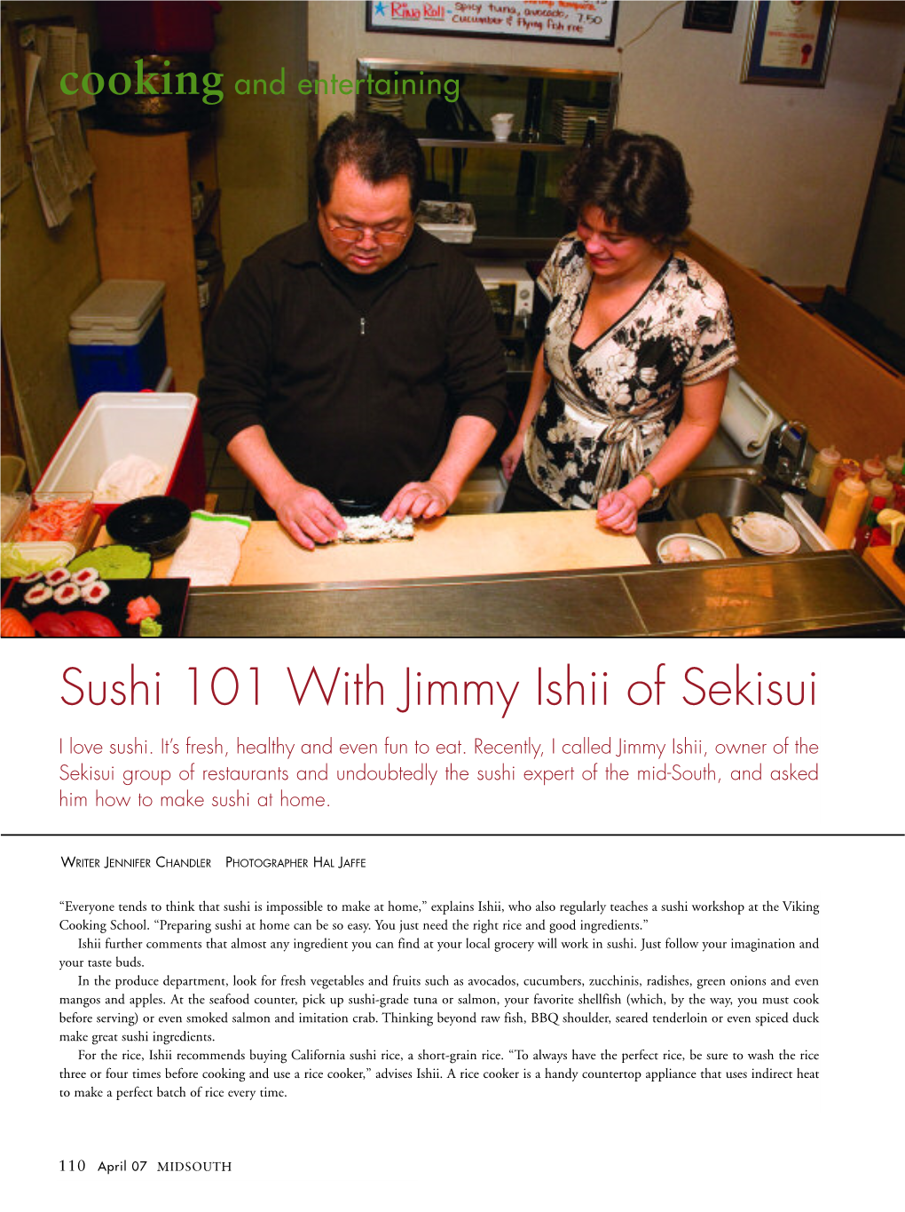Sushi 101 with Jimmy Ishii of Sekisui