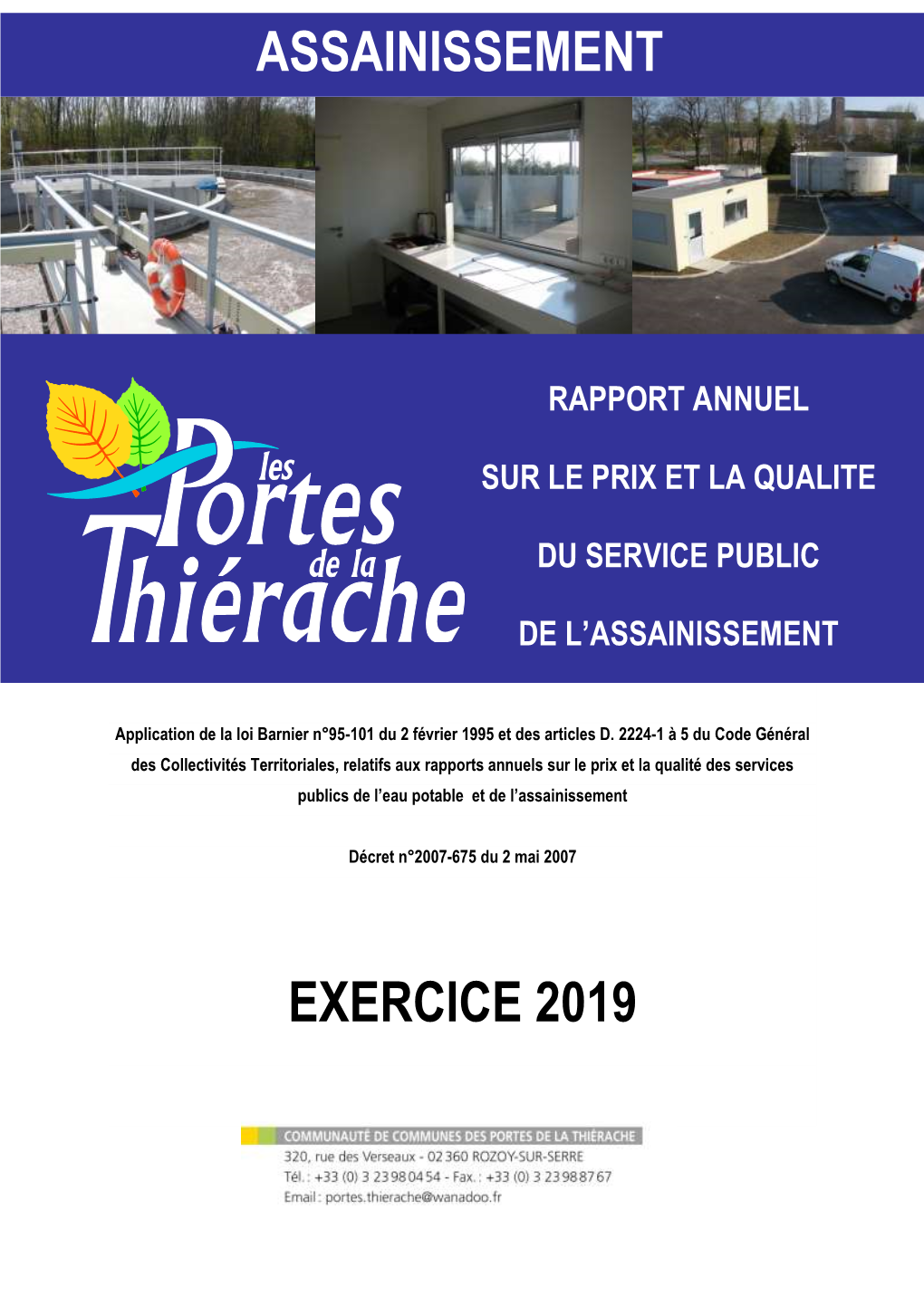 Exercice 2019 Assainissement