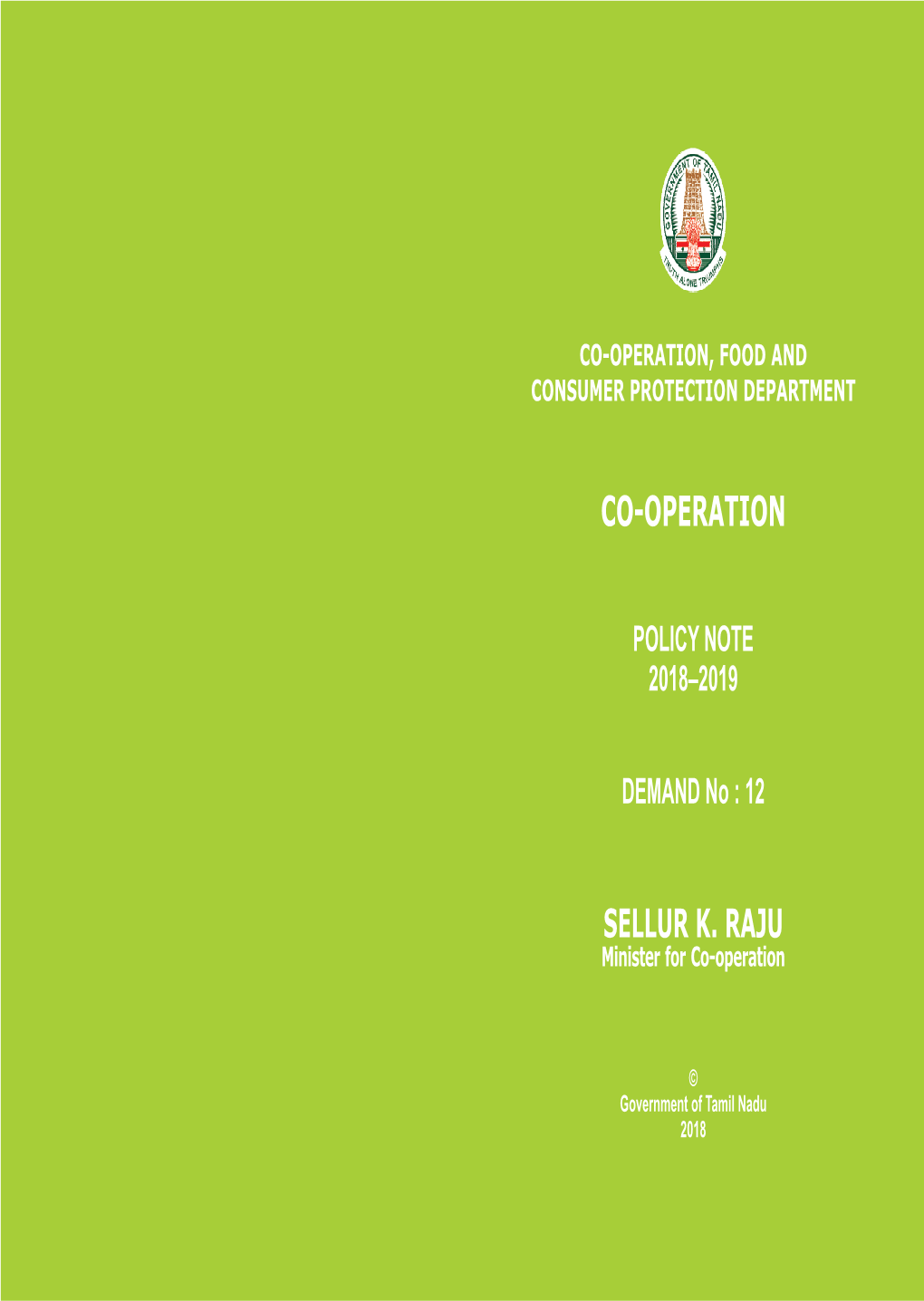 Co-Operation, Food and Consumer Protection Department