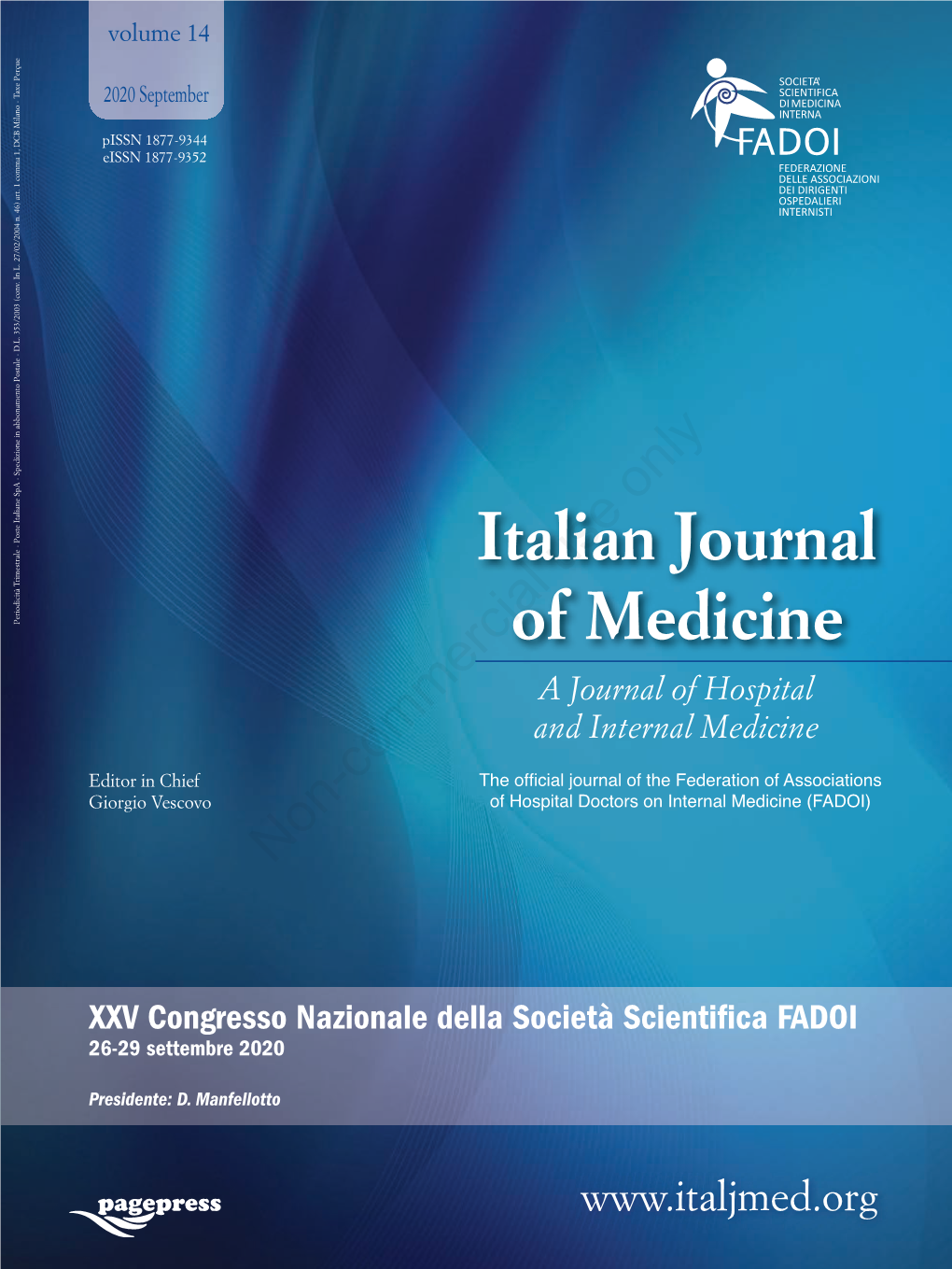 Italian Journal of Medicine 2020 – Volume 14 Suppl