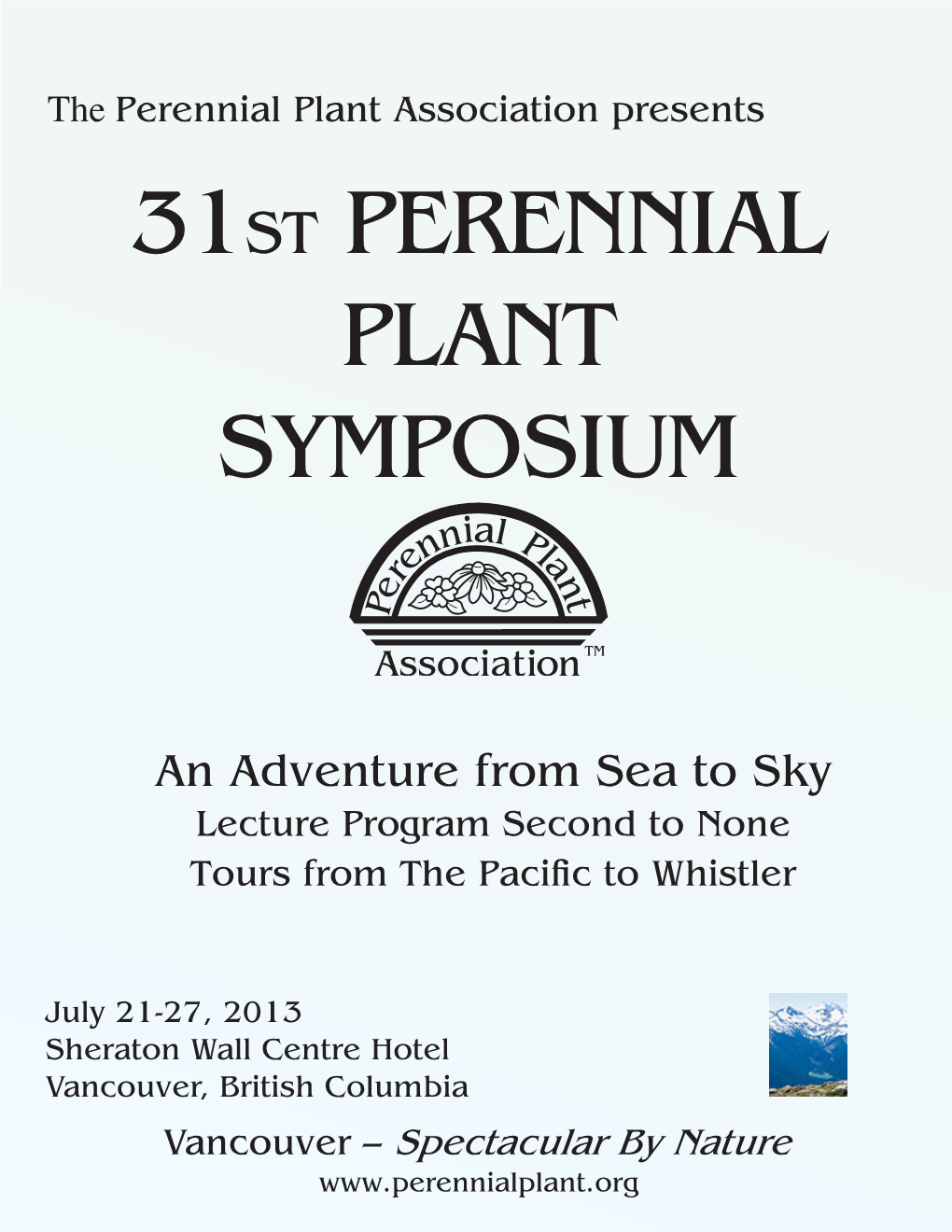 31St Perennial Plant Symposium