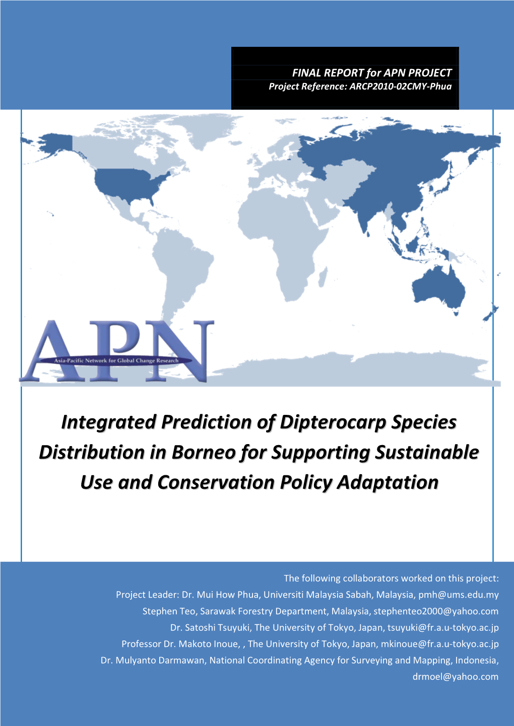Integrated Prediction of Dipterocarp Species Distribution in Borneo for Supporting Sustainable