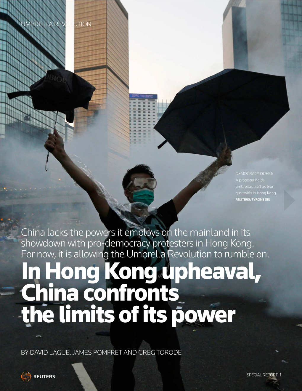 In Hong Kong Upheaval, China Confronts the Limits of Its Power