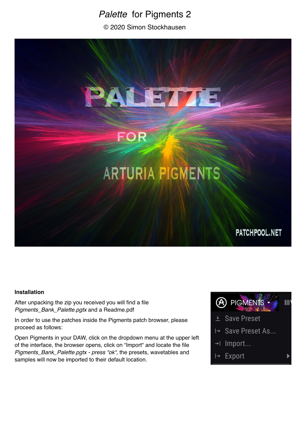 Palette Readme.Pages