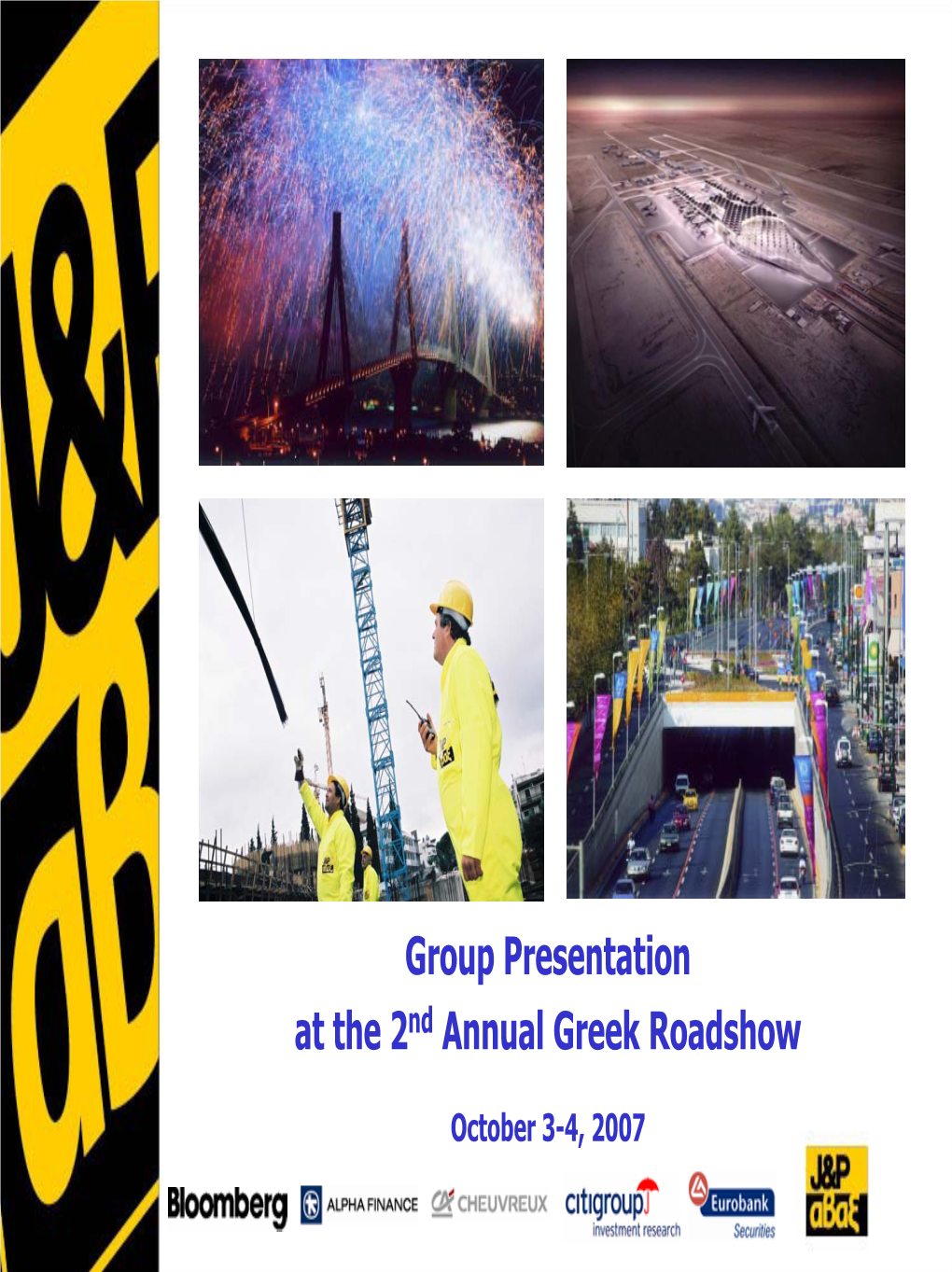 Group Presentation at the 2Nd Annual Greek Roadshow