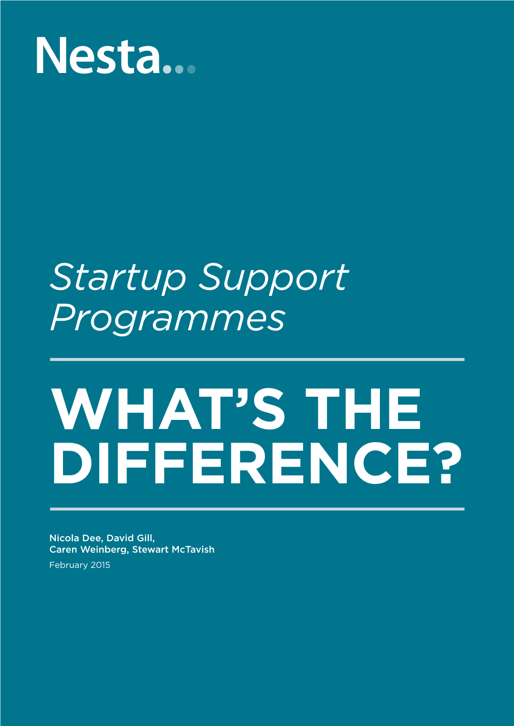WHAT's the DIFFERENCE? Startup Support