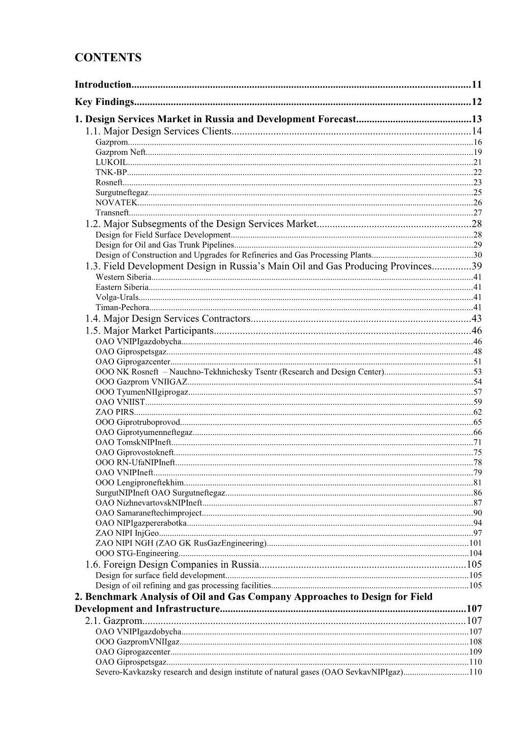 1. Design Services Market in Russia and Development Forecast 13