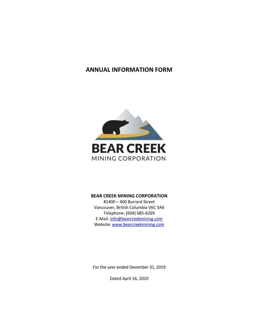 Bear Creek 2019