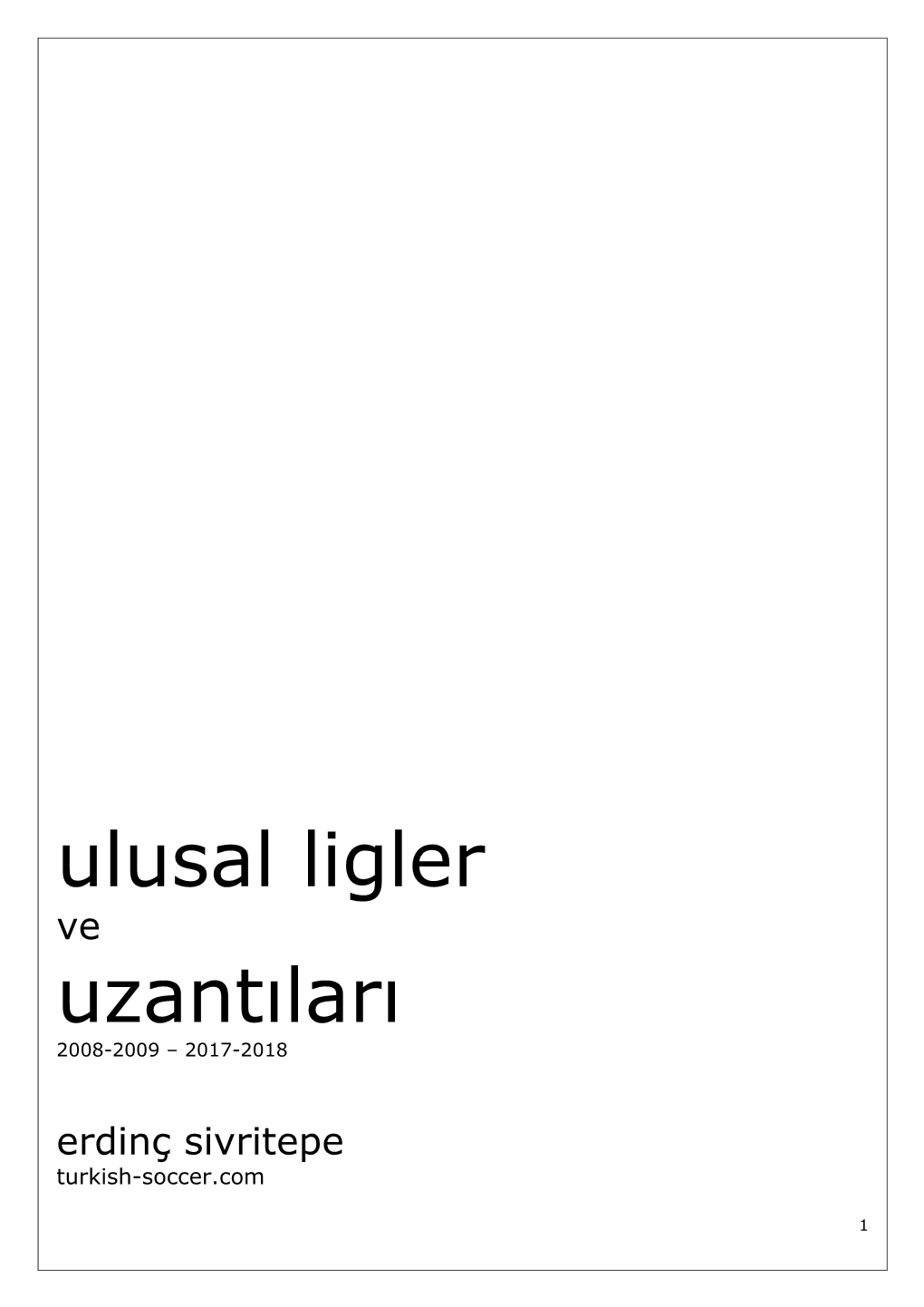 Ulusal Ligler Uzantıları