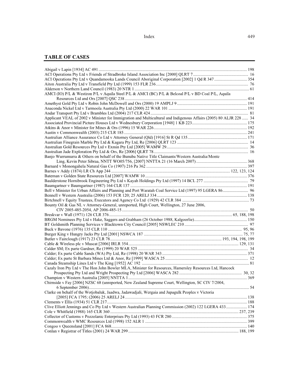 Table of Cases