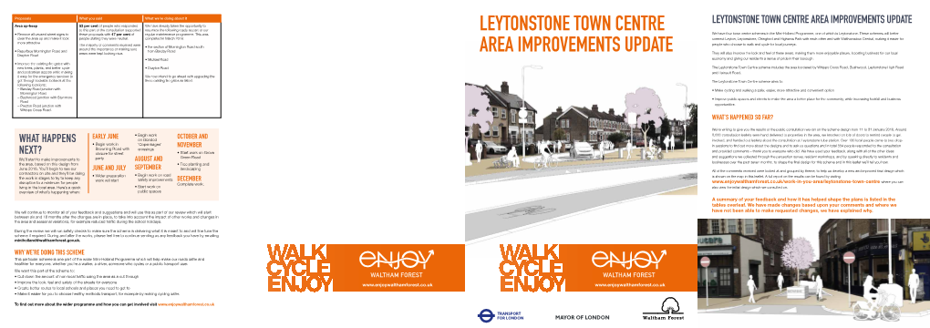 Leytonstone Town Centre Update Leaflet