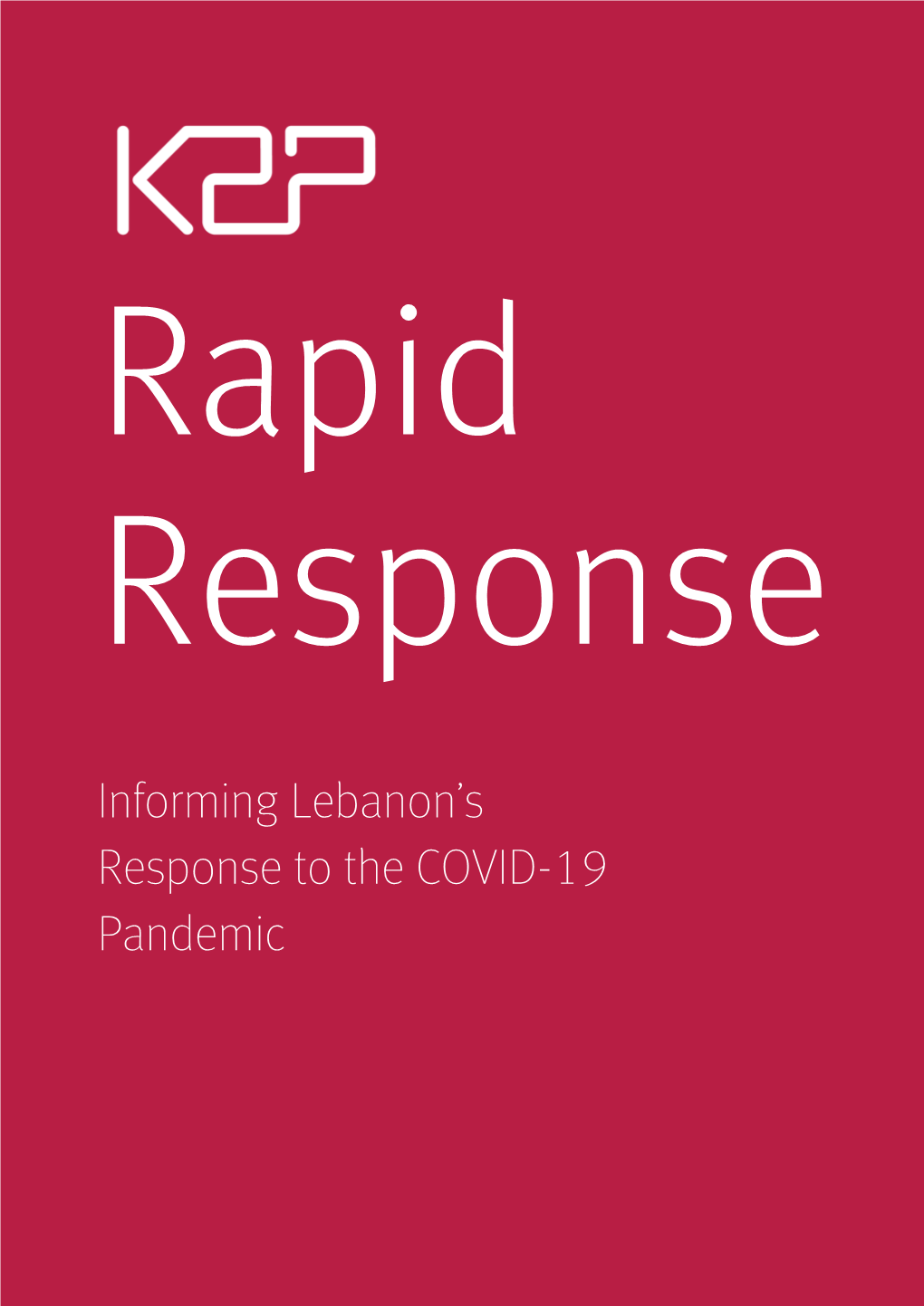Informing Lebanon's Response to the COVID-19 Pandemic