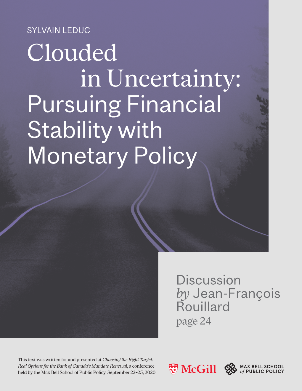 Clouded in Uncertainty: Pursuing Financial Stability with Monetary