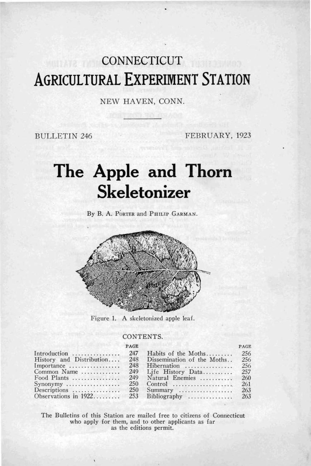 The Apple and Thorn Skeletonizer