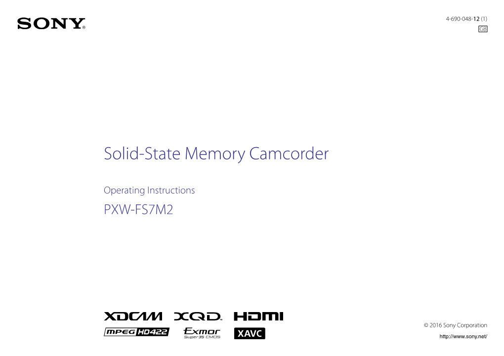 Solid-State Memory Camcorder