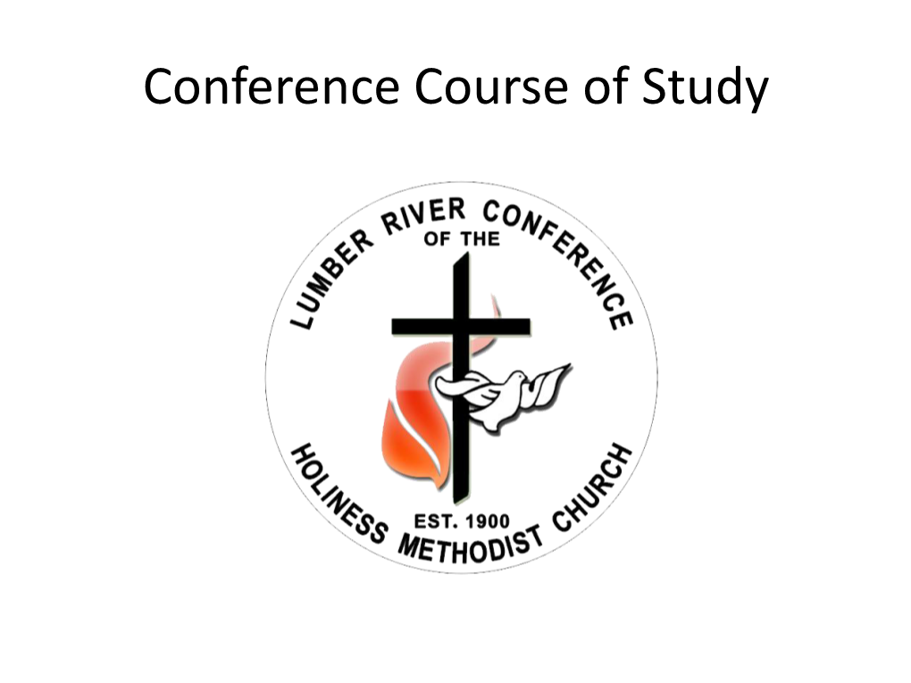 Conference Course of Study Lrchmc.Org