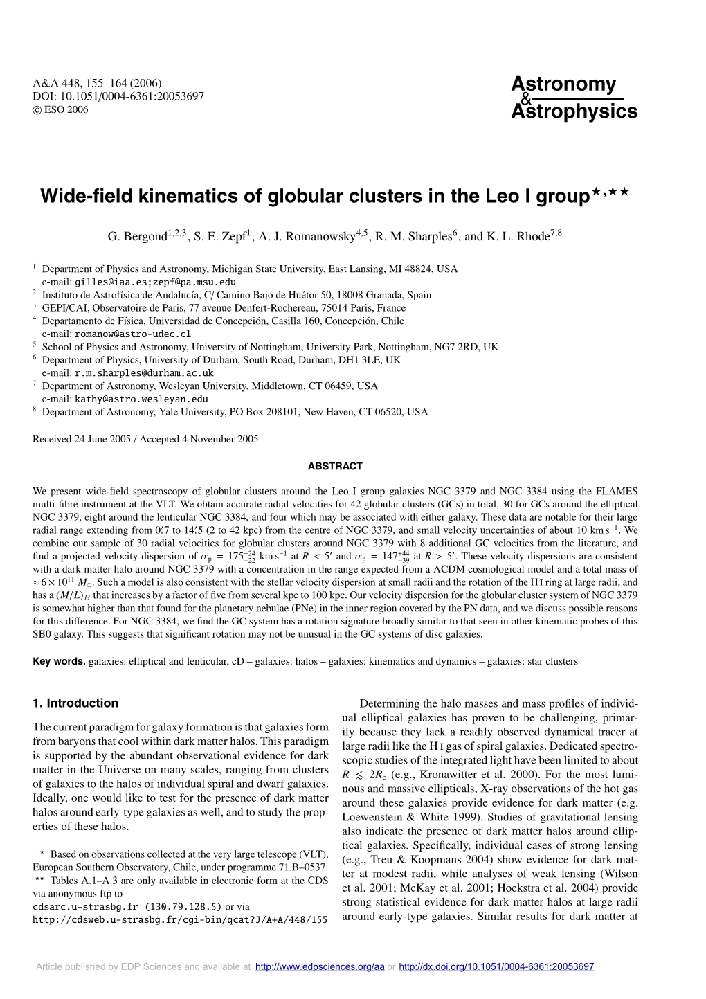 Wide-Field Kinematics of Globular Clusters in the Leo I Group