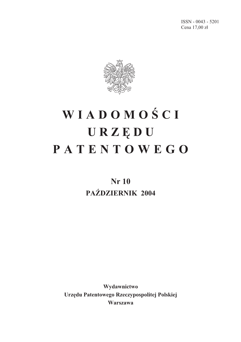 Nr 10 PA�DZIERNIK 2004