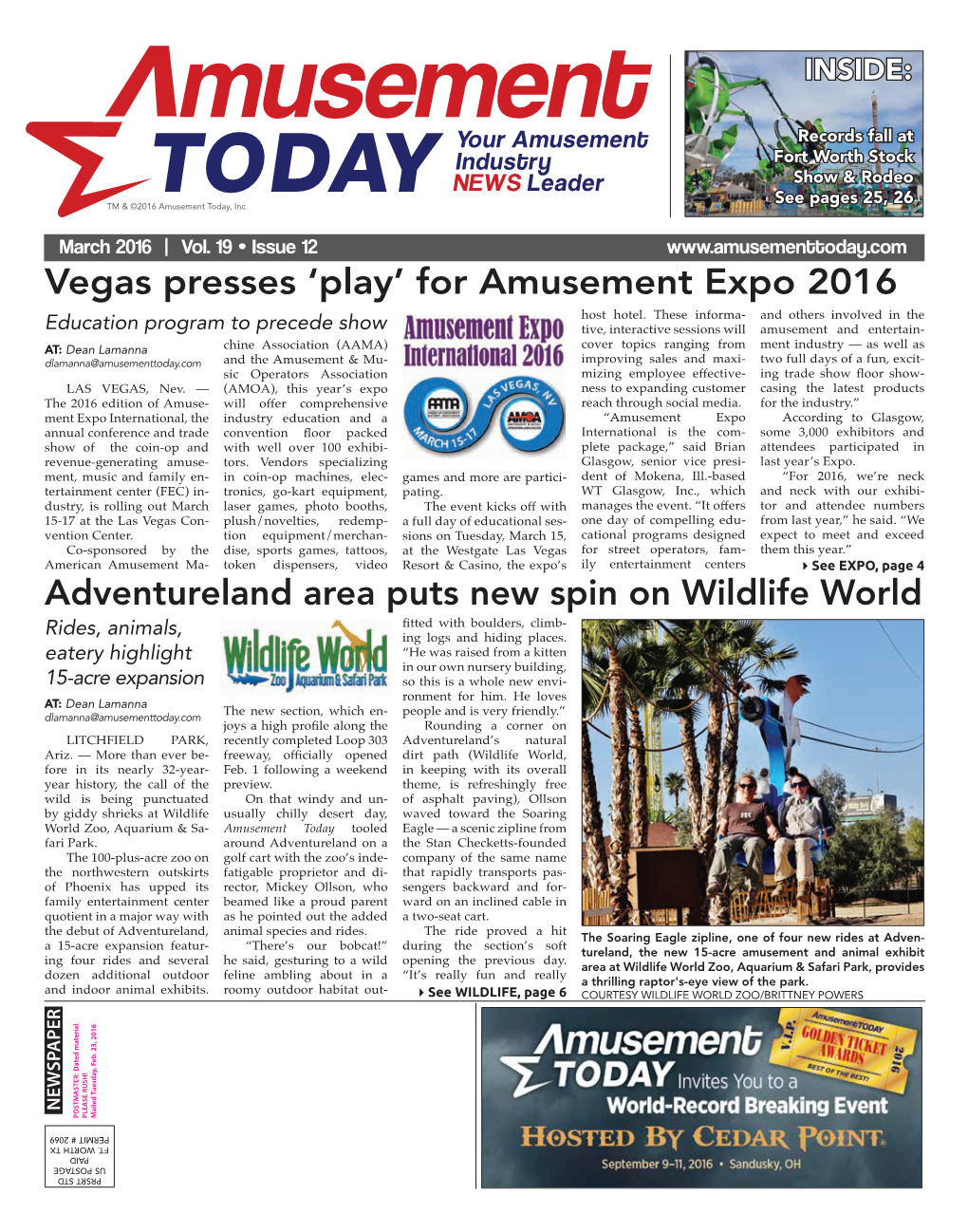 Vegas Presses 'Play' for Amusement Expo 2016