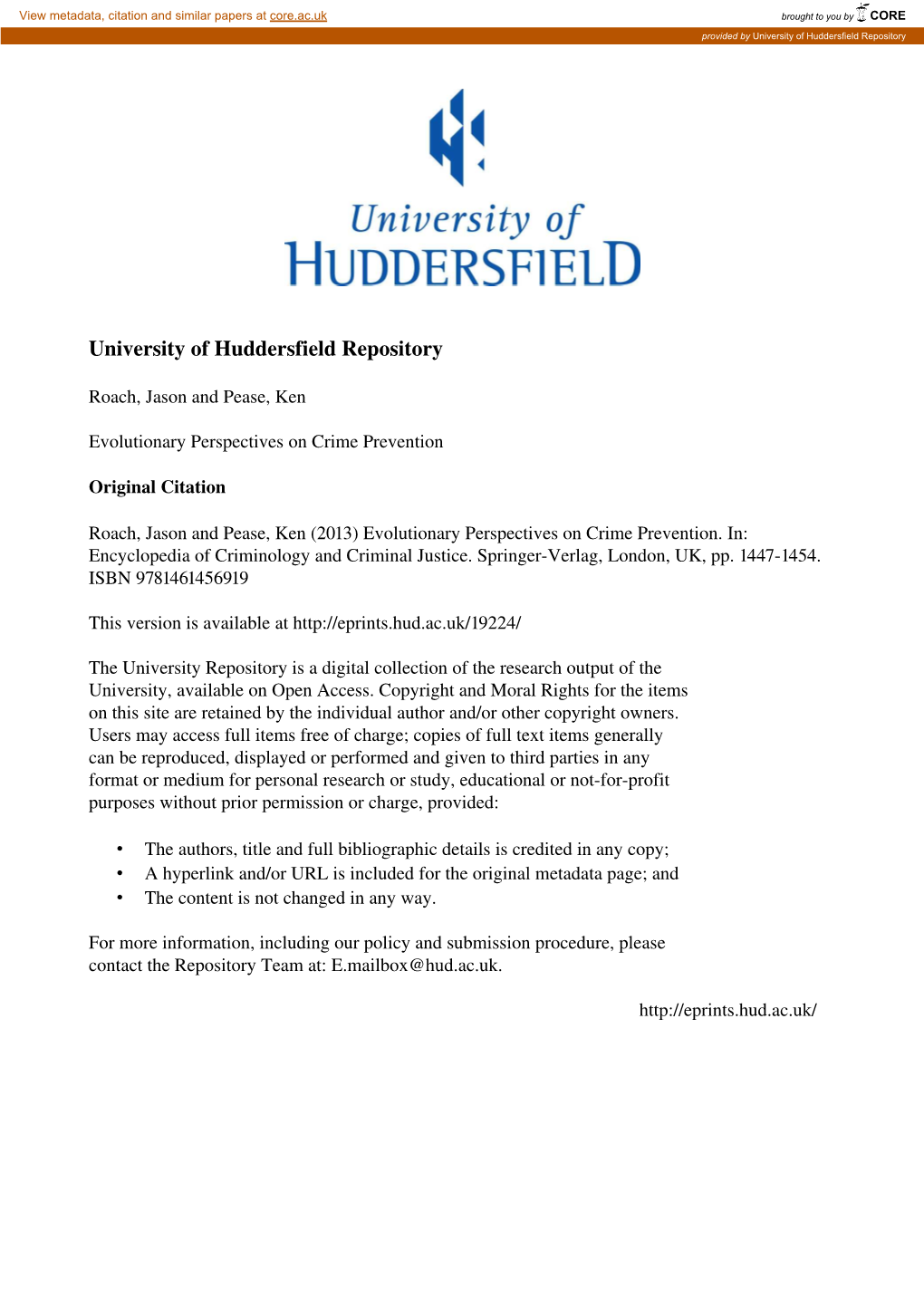 University of Huddersfield Repository