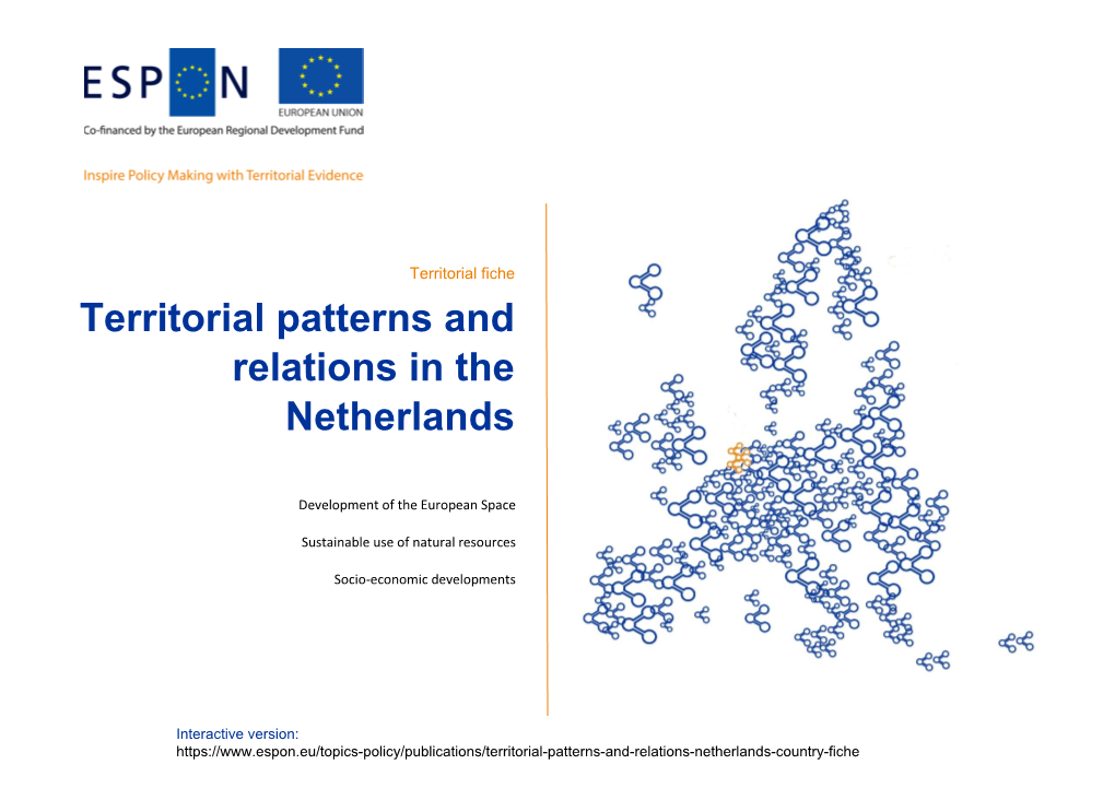 Territorial Patterns and Relations in the Netherlands