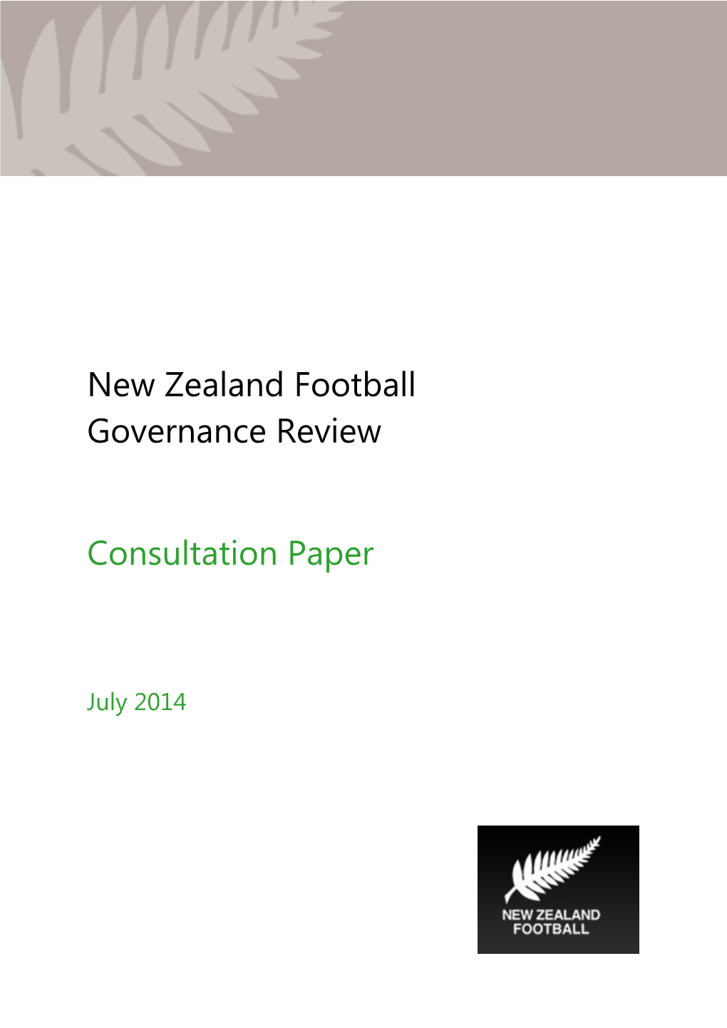 NZ Football Governance Review