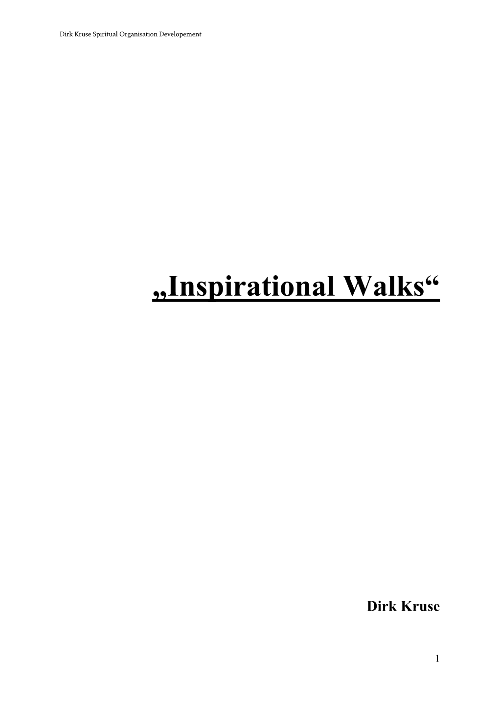 „Inspirational Walks“