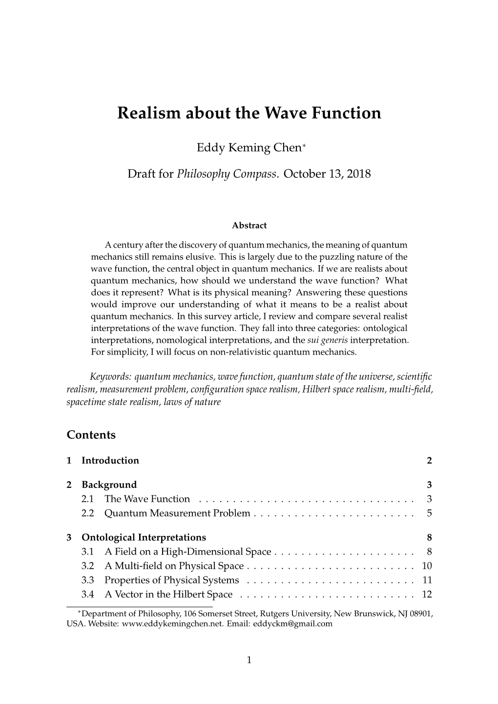 Realism About the Wave Function