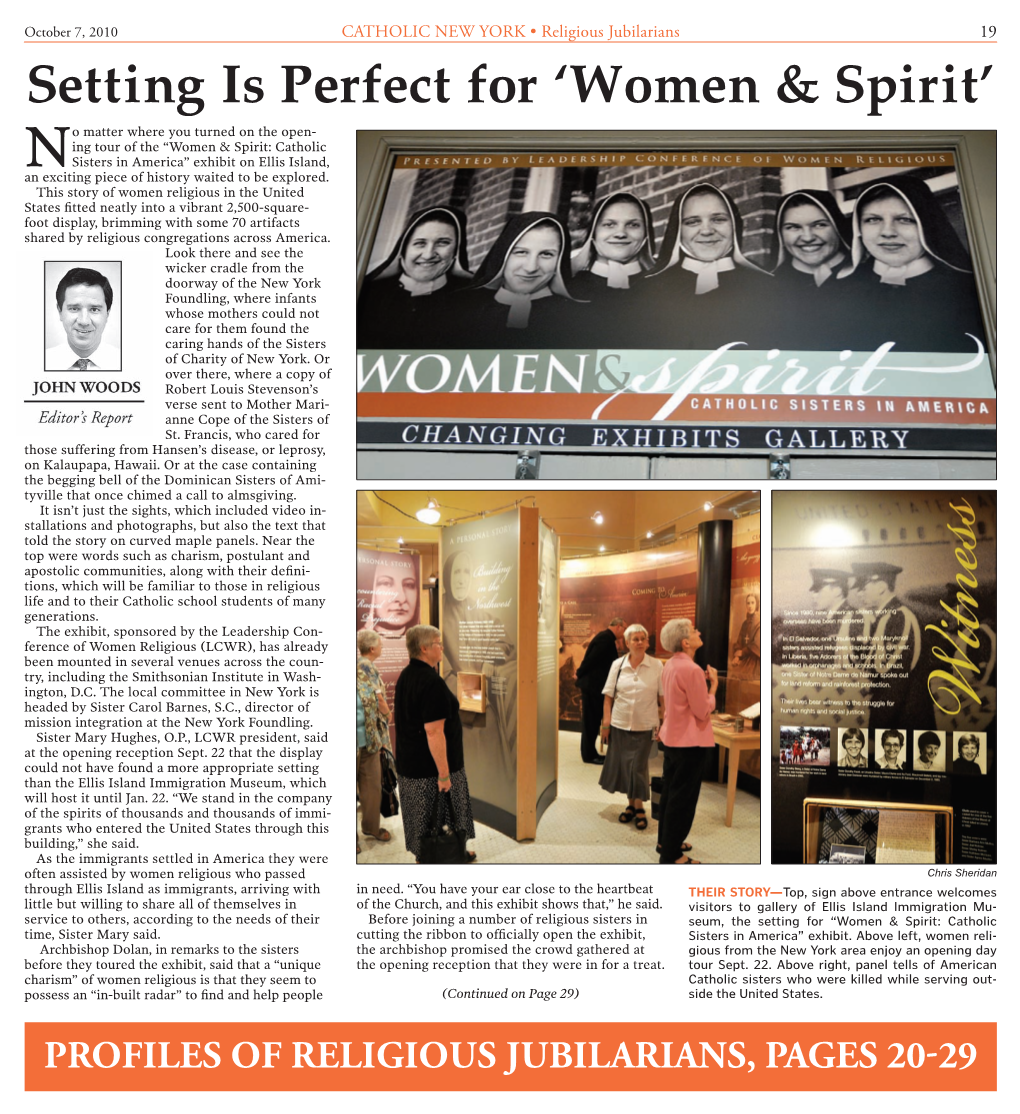 Setting Is Perfect for 'Women & Spirit'