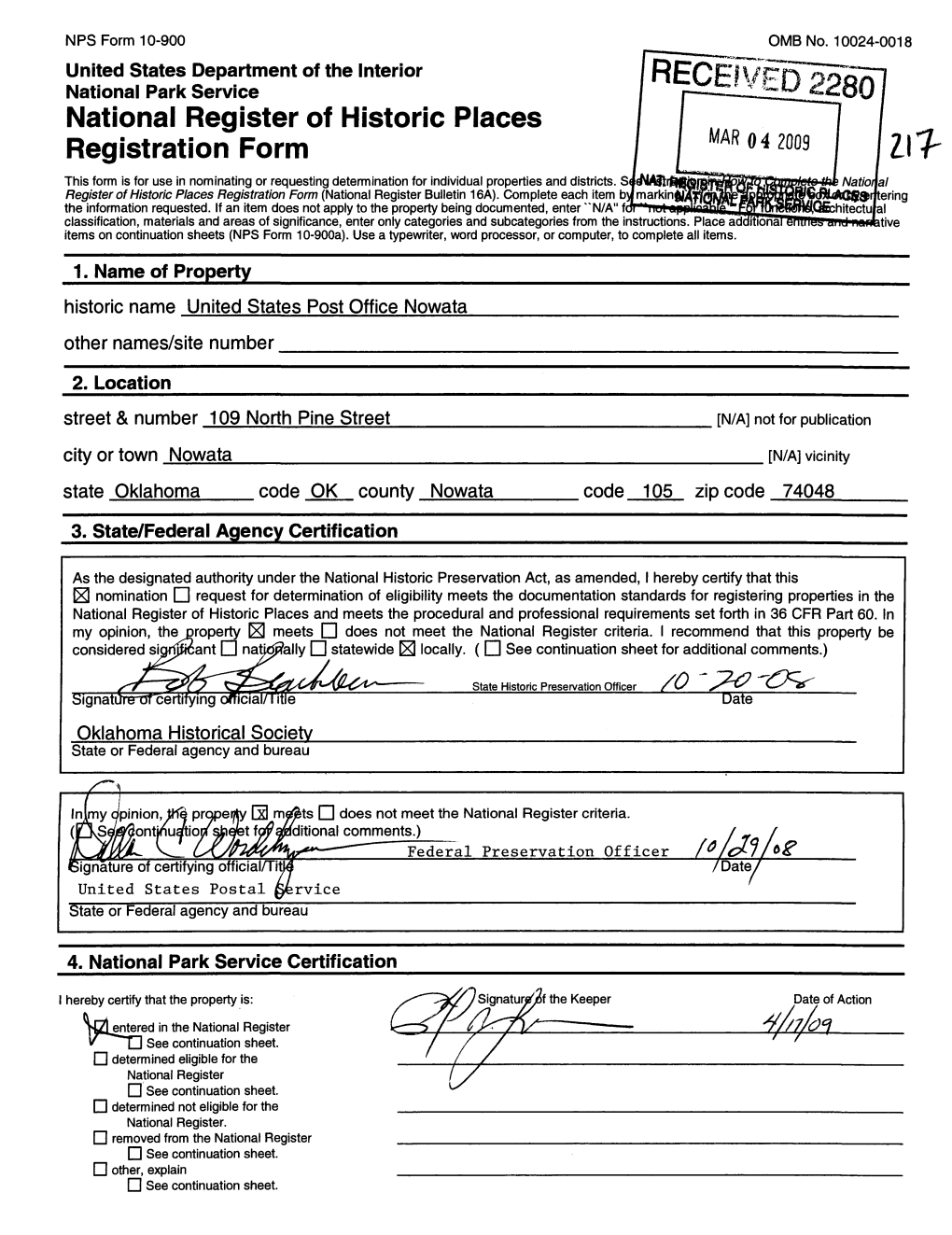 National Register of Historic Places to Nominate Properties for Listing Or Determine Eligibility for Listing, to List Properties, and to Amend Existing Listings