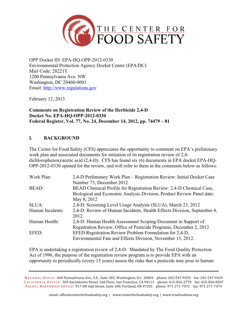 CFS 2,4-D Registration Review Comments-FINAL