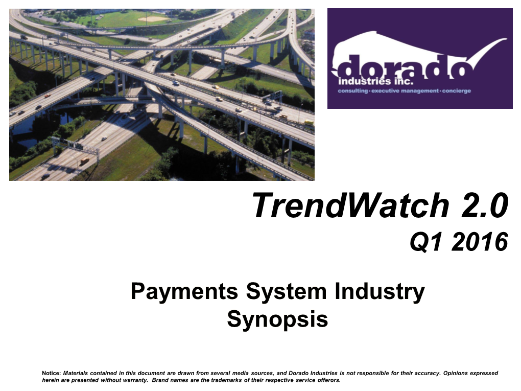 Trendwatch 2.0 Q1 2016