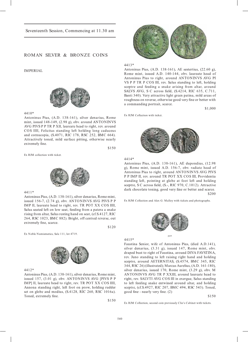 Roman Silver & Bronze Coins