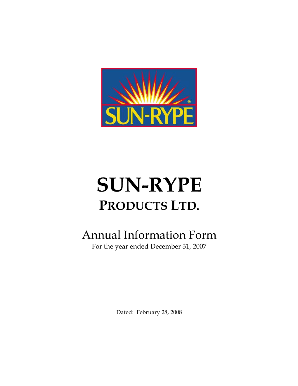 Sun-Rype Products Ltd