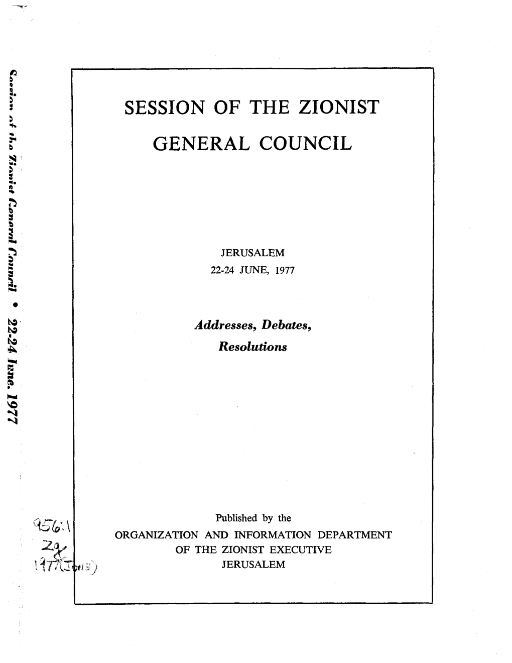 Session of the Zionist General Council