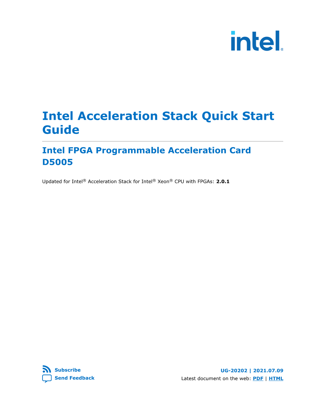 Intel FPGA Programmable Acceleration Card D5005