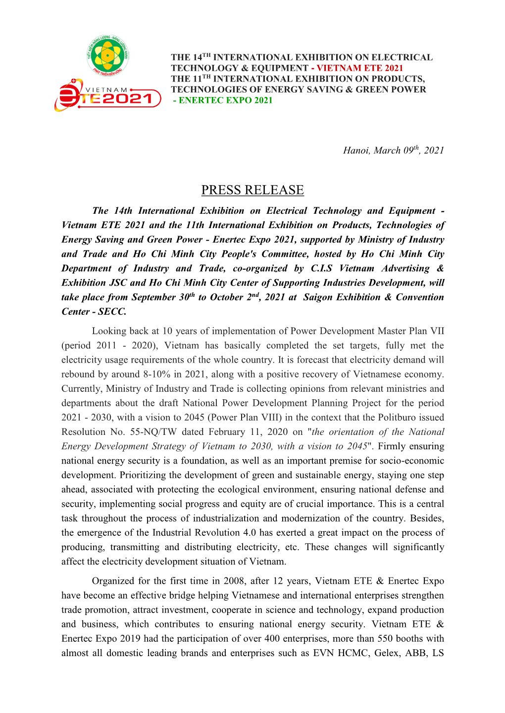 Press Release