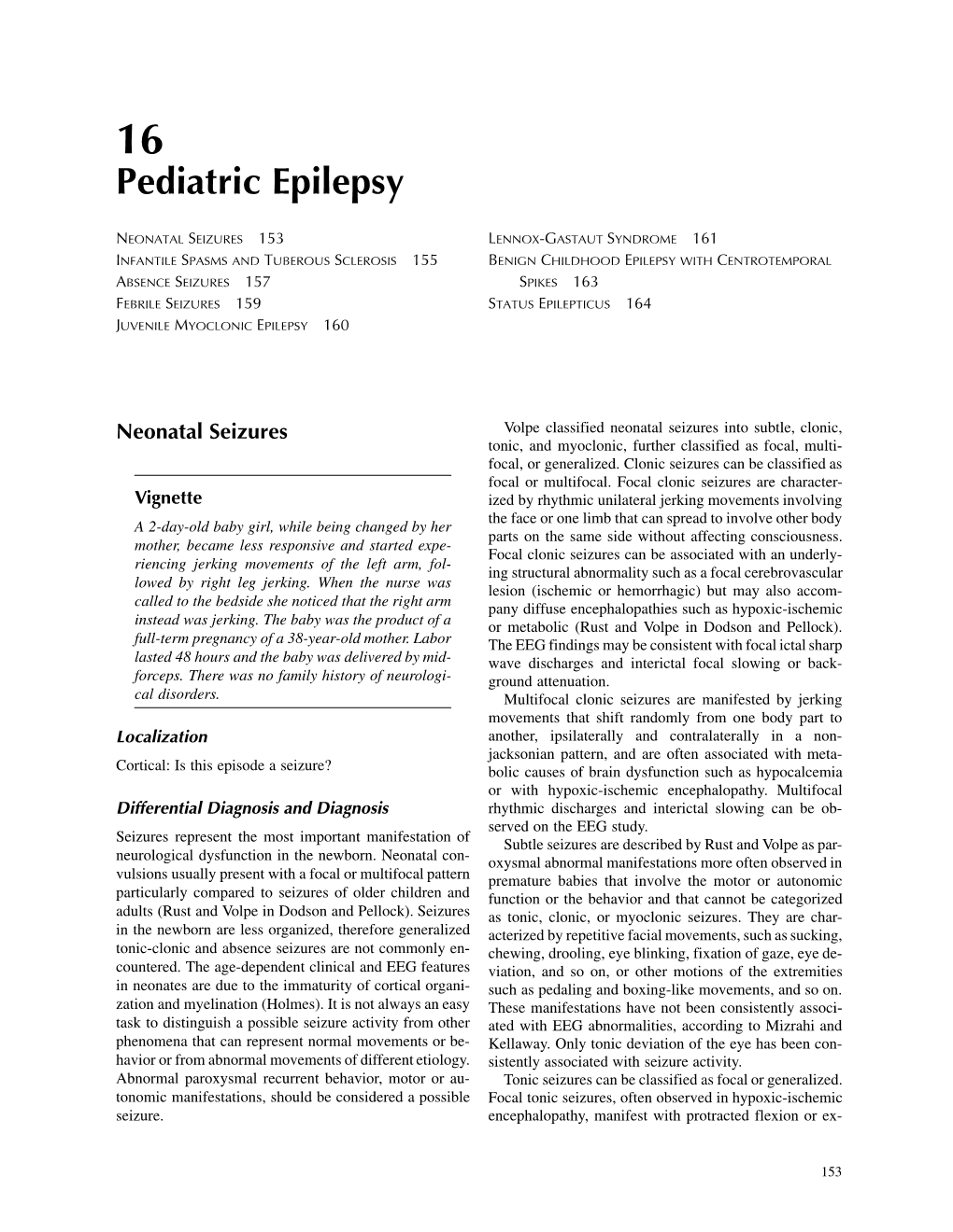 Pediatric Epilepsy