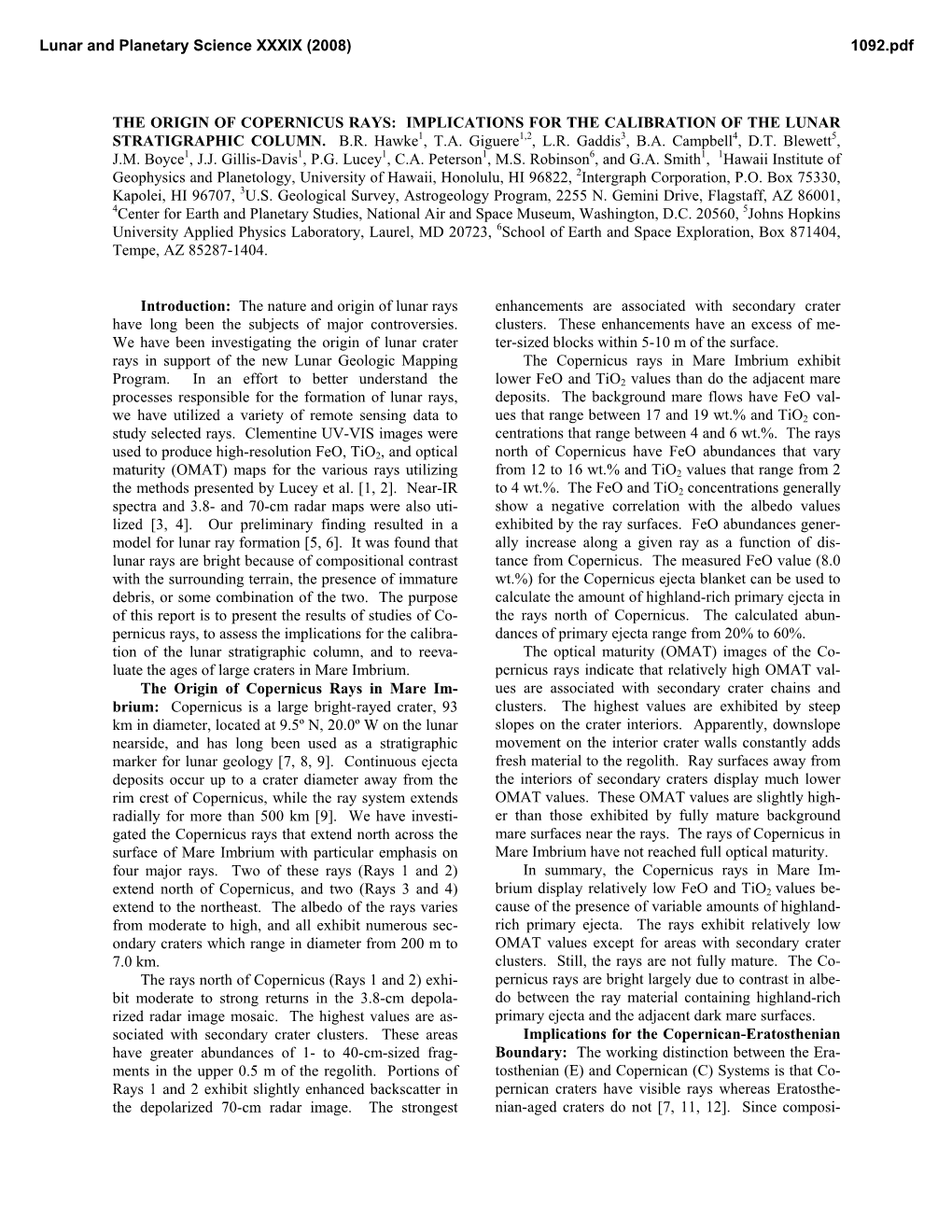 The Origin of Copernicus Rays: Implications for the Calibration of the Lunar Stratigraphic Column