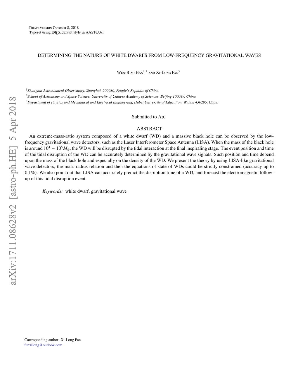 Determining the Nature of White Dwarfs from Low-Frequency Gravitational Waves