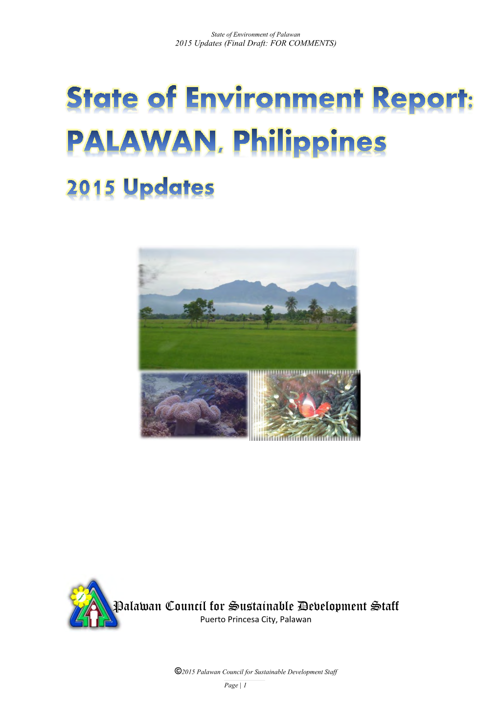 Palawan Council for Sustainable Development Staff Puerto Princesa City, Palawan