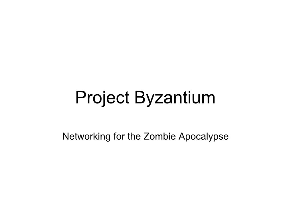 Carolinacon Byzantium Presentation