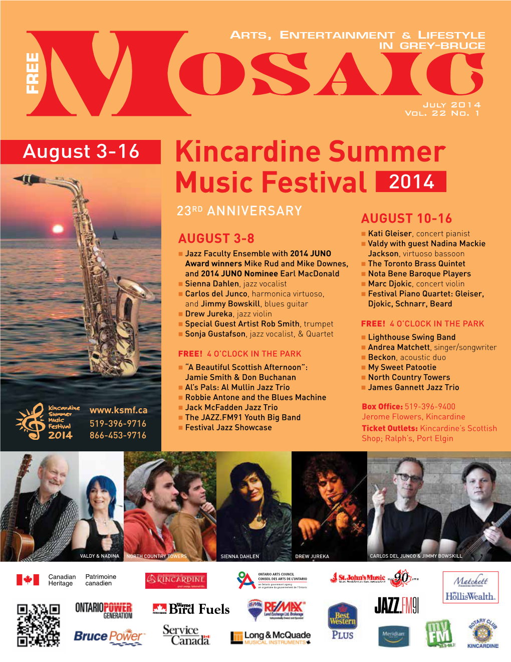 Kincardine Summer Music Festival 2014